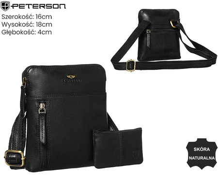 Torba skórzana + Etui PTN 1902-TUM Black