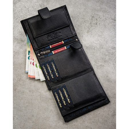 Portfel męski skórzany PTN N4L-SPDM Black