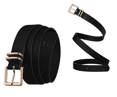 Pasek damski wąski PTN STU-17G1 Black