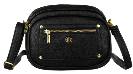 Set: handbag + pouch made from eco-leather PU R-KP-16-A19 Black