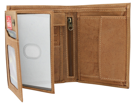 Leather wallet PTN 317 2-1-5 COGNAC