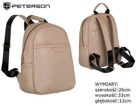 PETERSON PTN PLEC-ALE-3 eco leather backpack