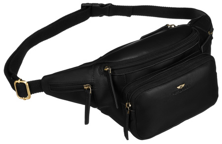 Saszetka skórzana + Etui PTN BP001E-OPU Black