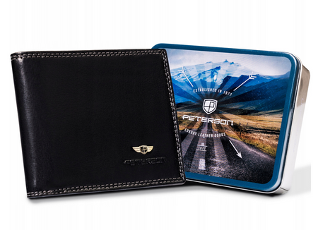Portfel skórzany RFID PTN WL-0305-COM Black