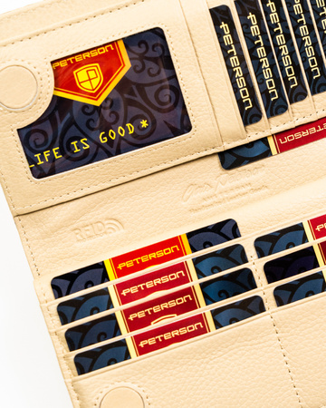 Portfel damski skóra+PU PTN PS1431-PDS Gold