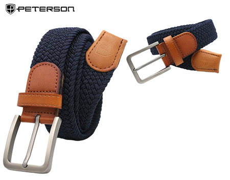 Pasek parciany z elementami skórzanymi PTN PAR-S-115 NA-CA