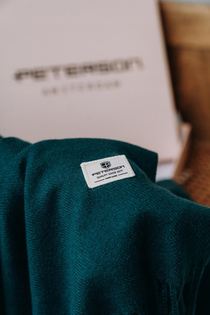 Large Women's Scarf with Fringes Peterson PTN SPV73 Green