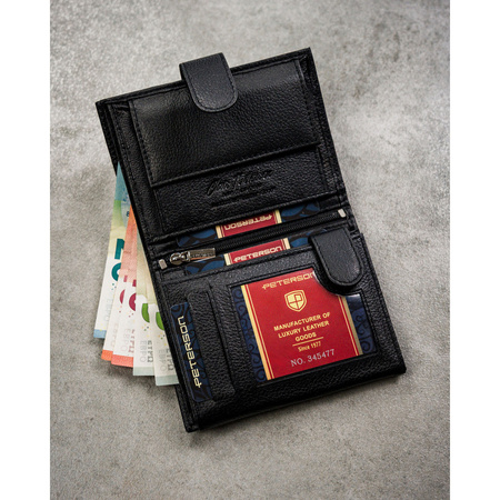 Portfel męski skórzany PTN N4L-SPDM Black