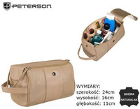 Leather make-up bag PETERSON PTN TOR-209-SNC