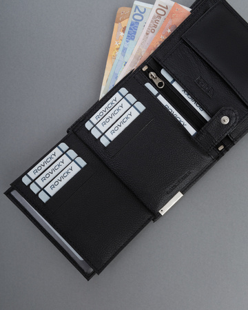 Portfel męski skórzany N4-P-PDM-BL Black