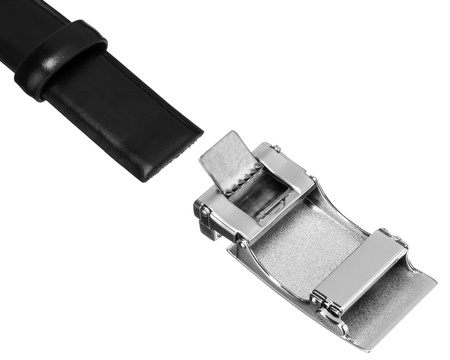 Pasek automat skórzany PTN A007 Black