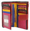 Portfel damski skórzany PTN D24-L-MNK Red Multi