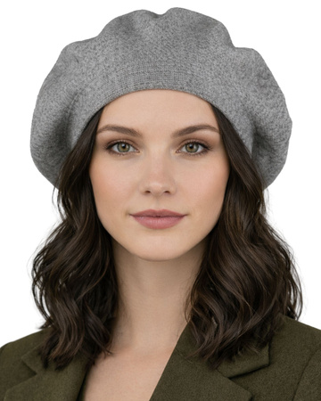 Beret damski PTN BER-A10 Gray