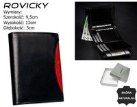 ROVICKY 1537-03-BOR RFID leather wallet