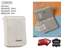 Portfel damski skórzany 5157-BRS Silver