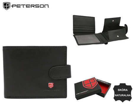 Leather wallet PTN MR-12L-CN BLACK