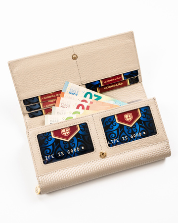 Portfel skórzany RFID PETERSON PTN 42100-SBR