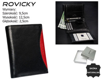 ROVICKY 1502-03-BOR RFID leather wallet