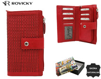 Portfel skórzany RFID ROVICKY R-861-DDW