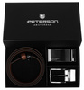 Gift Set: Reversible Men's Leather Belt + 2 Buckle PTN KL-B003 Peterson
