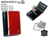 Portfel skórzany RFID ROVICKY 326-RBA-D BLACK-RED