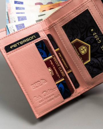 PETERSON PTN RD-18-GCL-S RFID leather wallet