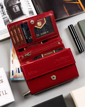 PETERSON PTN RD-02-GCL-Y RFID leather wallet