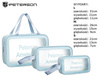 Leatherette make up bags set PETERSON PTN KOS-3W1
