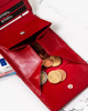 Women's natural leather wallet RD-AN01-GCL RED