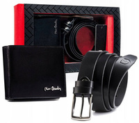 PIERRE CARDIN ZM-PC20 leather wallet and belt set