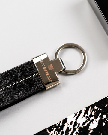 Męski zestaw prezentowy: skórzany portfel, etui na karty i brelok do kluczy Peterson PTN ZM59