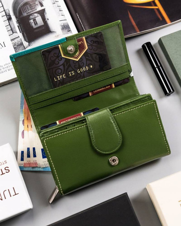 PETERSON PTN RD-21-GCL-Y RFID leather wallet