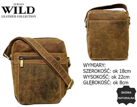 Leather bag 250587-MH TAN