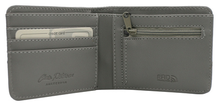 Portfel męski ze skóry PU PTN EH-02Z D.Gray