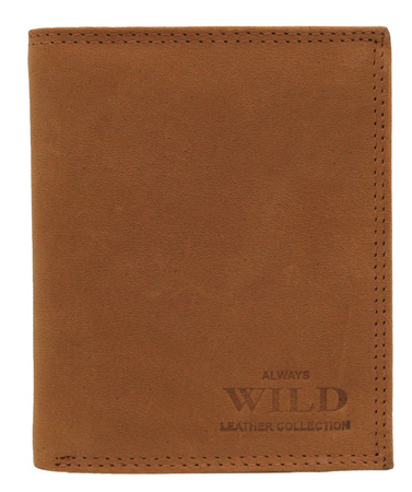 Leather wallet CZ-13-HLF Cognac