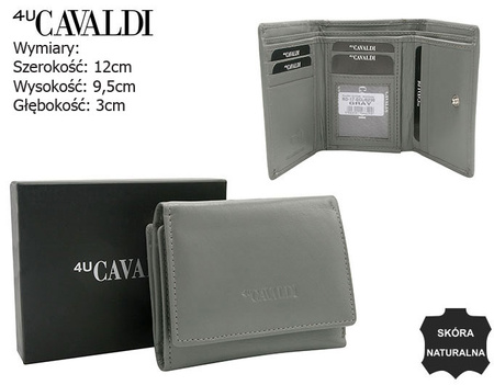 Portfel damski skórzany RD-17-GCL Gray