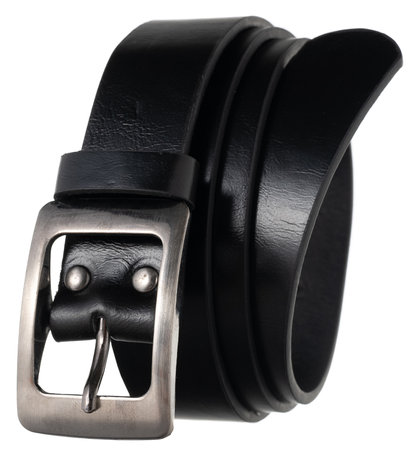 Pasek skórzany szeroki PTN PS01-BGL Black