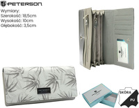 Portfel skóra + PU PTN PX27-1-NPK White