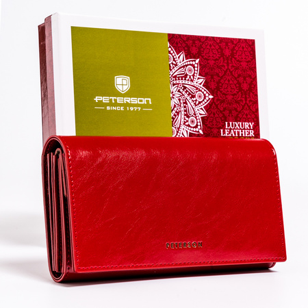 Portfel damski skórzany PTN PL-411 Red
