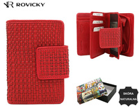 Portfel skórzany R-613-DDW Red