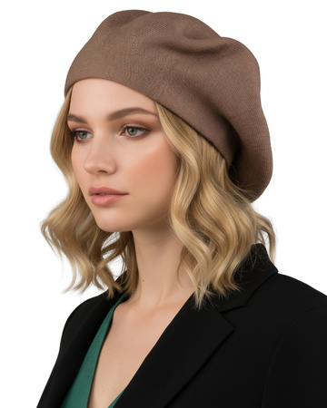 Beret damski BER-A10 Khaki