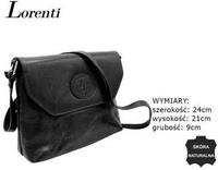 Women's leather handbag LR-TSL-08-GVT BLACK