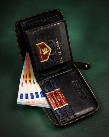 Portfel skórzany RFID PETERSON PTN 1564-CA