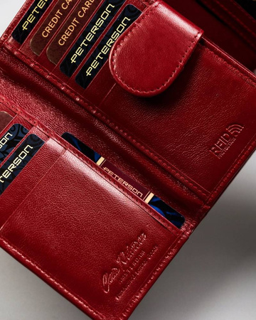 PETERSON PTN RD-21-GCL-Y RFID leather wallet