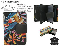 Women's leather wallet R-N109-ART