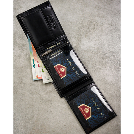 Portfel męski skórzany PTN N992-NGV Black