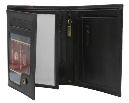 Men's leather wallet PTN N62-VTP BL-RED