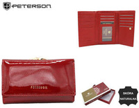 Portfel skórzany RFID PETERSON PTN 42108-SBR