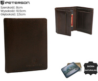 Portfel męski skórzany PTN RM-12-BUF Brown