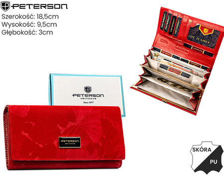 Portfel damski PTN PTN PS122-MLF Red